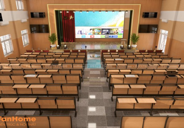 DỰ ÁN NỘI THẤT HỘI TRƯỜNG ĐẠI HỌC